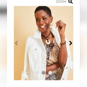 Chicos Perfect Stretch Denim JKT (NWT) size 2